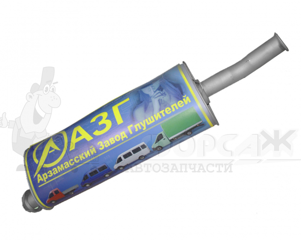 Глушитель для а/м  2217, 27527 Бизнес дв.4216, Cummins ЕВРО-3 АЗГ