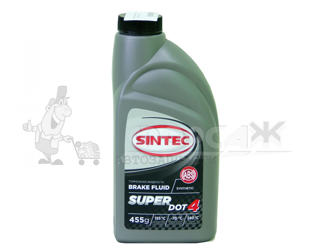 Тормозная жидкость Sintec SUPER DOT-4 455г